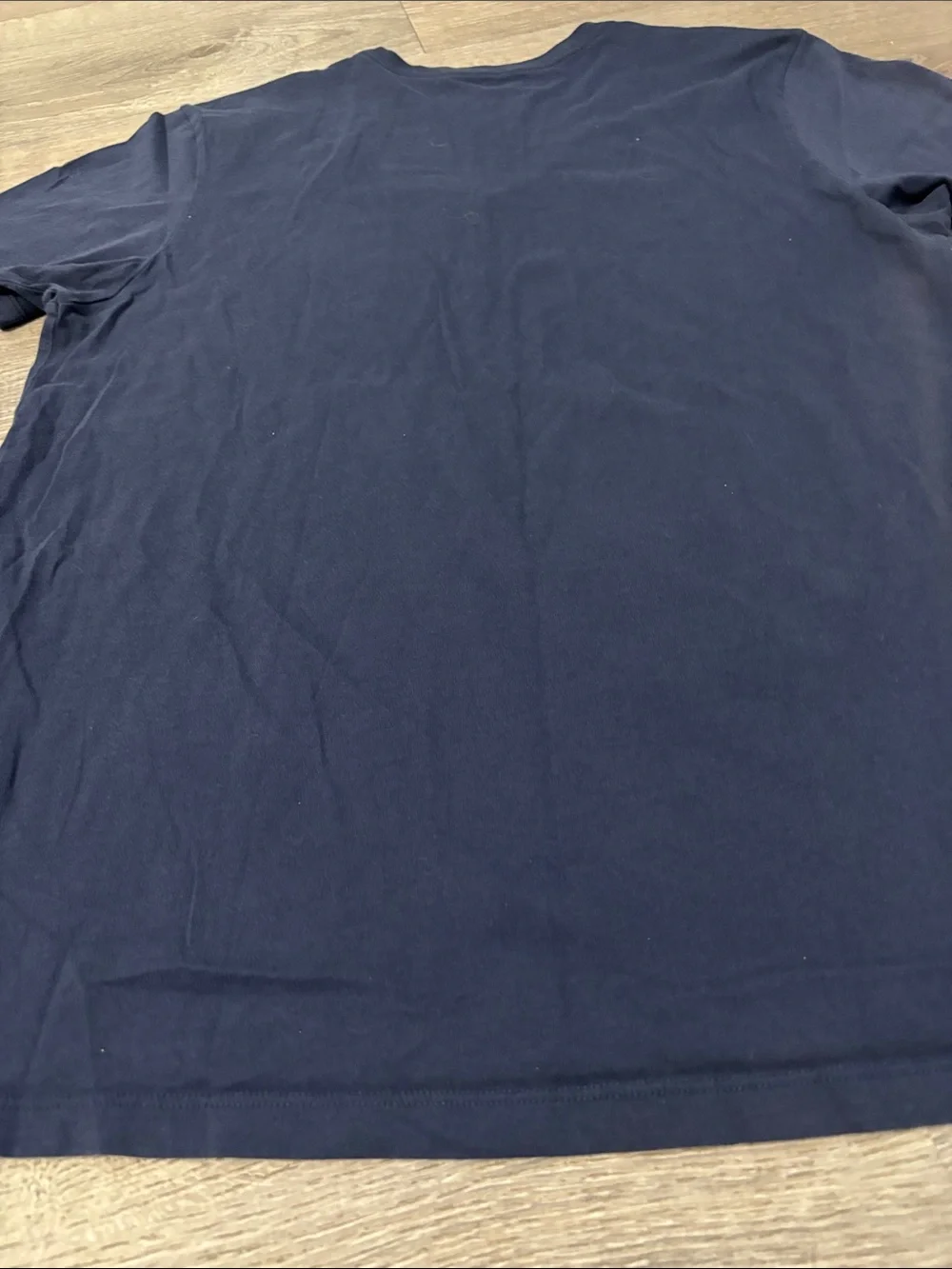 True Religion Men's Navy Blue V-Neck T-Shirt Large 100% Cotton